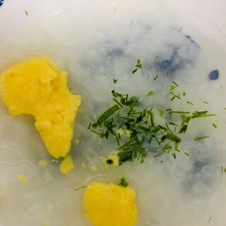 ⁑離乳食 モグモグ期⁑卵と海苔のお粥